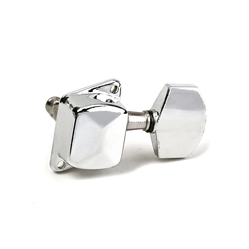 

Guitar Knob Tuner Peg Banjo Head Tuning Key Machine Heads Half Closed with Silver
