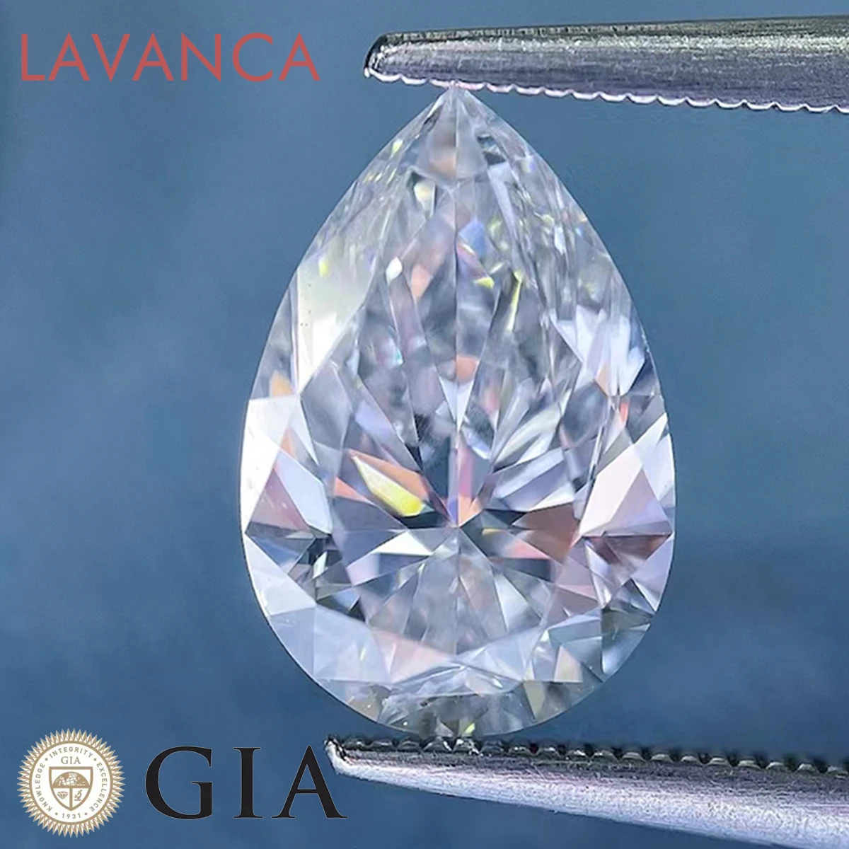 Pear Shape GIA Natural Diamonds Brilliant Cut Natural Loose Diamond F/G/H Color GIA Certificate Diamonds For Fine Jewelry Made