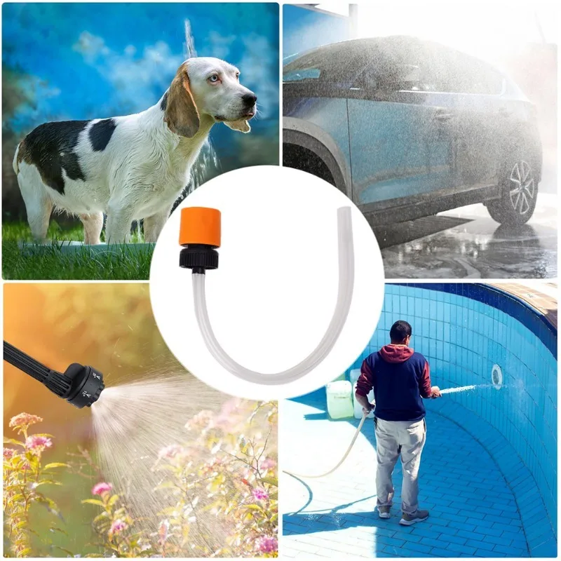 Water Pipe Quick Connector Car Wash Accessories Portable Lithium Battery Water Gun Plastic Bottle Connector Washer Gun Adapter