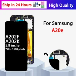 High Quality For Samsung A20e LCD Display Touch Screen Digitizer Assembly For Samsung A20E A202F/DS A202F A202K Display