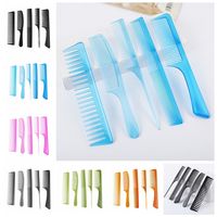 5pcs/set Multifunctional Hairdressing Combs Set Makeup Anti-slip Hair Cutting Comb Kit Professional Durable