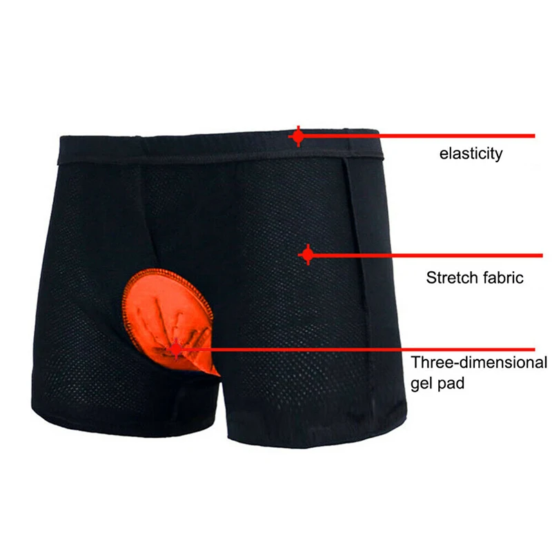 Mens 3D Padded Underwear Cycling Shorts Bicycle Road Mountain Bike Biking Pants