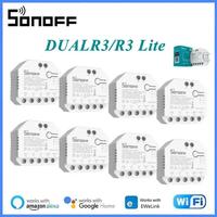 SONOFF DUALR3 Dual R3 Lite Smart Wifi Curtain Switch for Electric Motorized Roller Shutter Control Via Alexa Google Home eWeLink