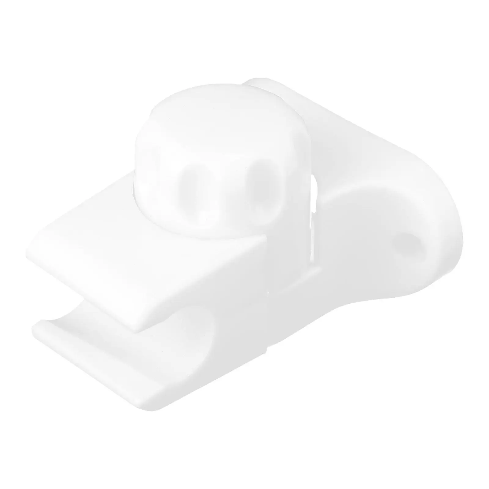 Adjustable Head Holder Wall Mount Suction Durable Lightweight Stretchy Clips Easy Install For Kids Parents White Bathroom