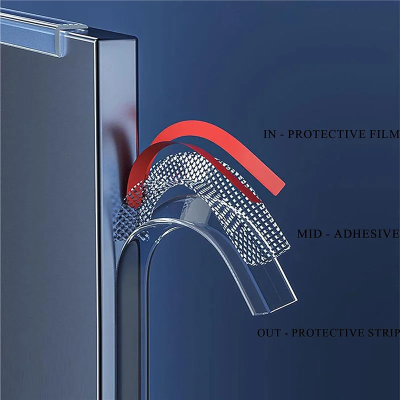 مجموعة واحدة من واقيات الزوايا والحواف للشرب بطول 6 أمتار و4 واقيات زوايا PVC B