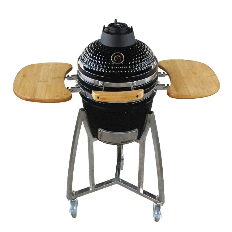 

Excellent Top Quality16-Inch Outdoor Ahumador Ceramic Stainless Steel Stand Kamado Charcoal BBQ Barbecue Grill