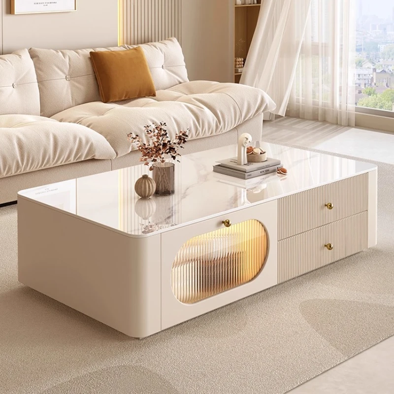 

Marble Rectangle Coffee Tables cute Luxury Bedroom Minimalist Coffee Tables Premium Modern mesitas de noche House Accessories