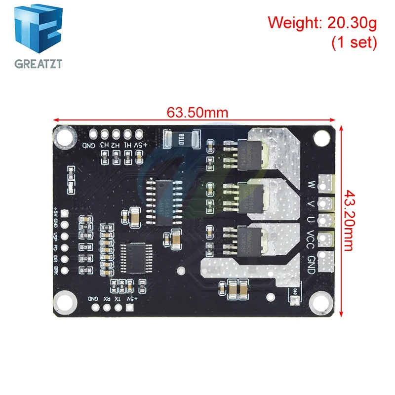 1/3PCS BLDC-200W 5V-40V 25A Inductive Brushless Hall Motor Control PWM Three-phase Motor Drive Module