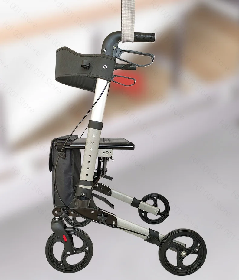 Light Folding Four‑Wheel Multi‑Functional Mobility Vehicle Portable Driving Cart for Elderly & Pregnant Women Shopping