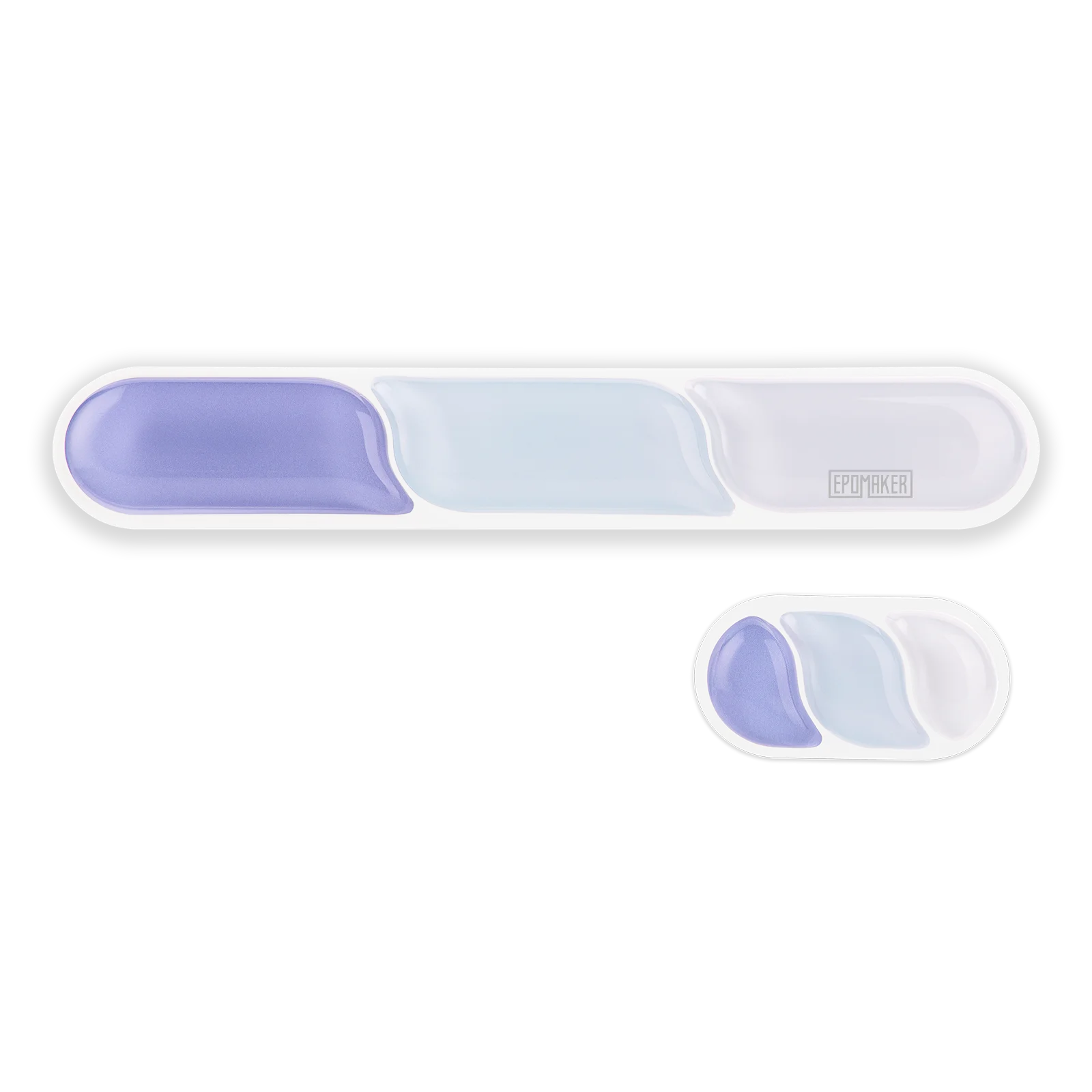 2PCS EPOMAKER CloudGel Waterproof Silicone Wrist Rest(With Logo/Without Logo) for Keyboard & Mouse with Anti-Slip Rubber Bottom