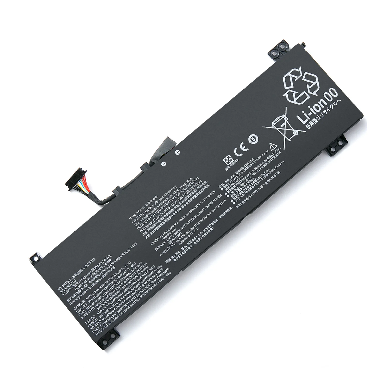 Imagem -06 - Bateria do Portátil Bvbh para Lenovo Lenovo Ideapad Gaming 15ach6 15ihu6 82k1 82k2 L20m3pc2 L20c3pc2 L20d3pc2 11.52v 45wh L20m3pc2