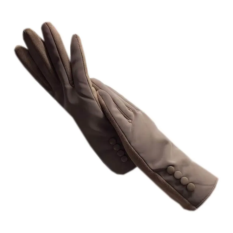 

Новые утолщенные женские перчатки без пальцев с сенсорным экраном, теплые и ветрозащитные, подходят для осени и зимы. Fashionabl