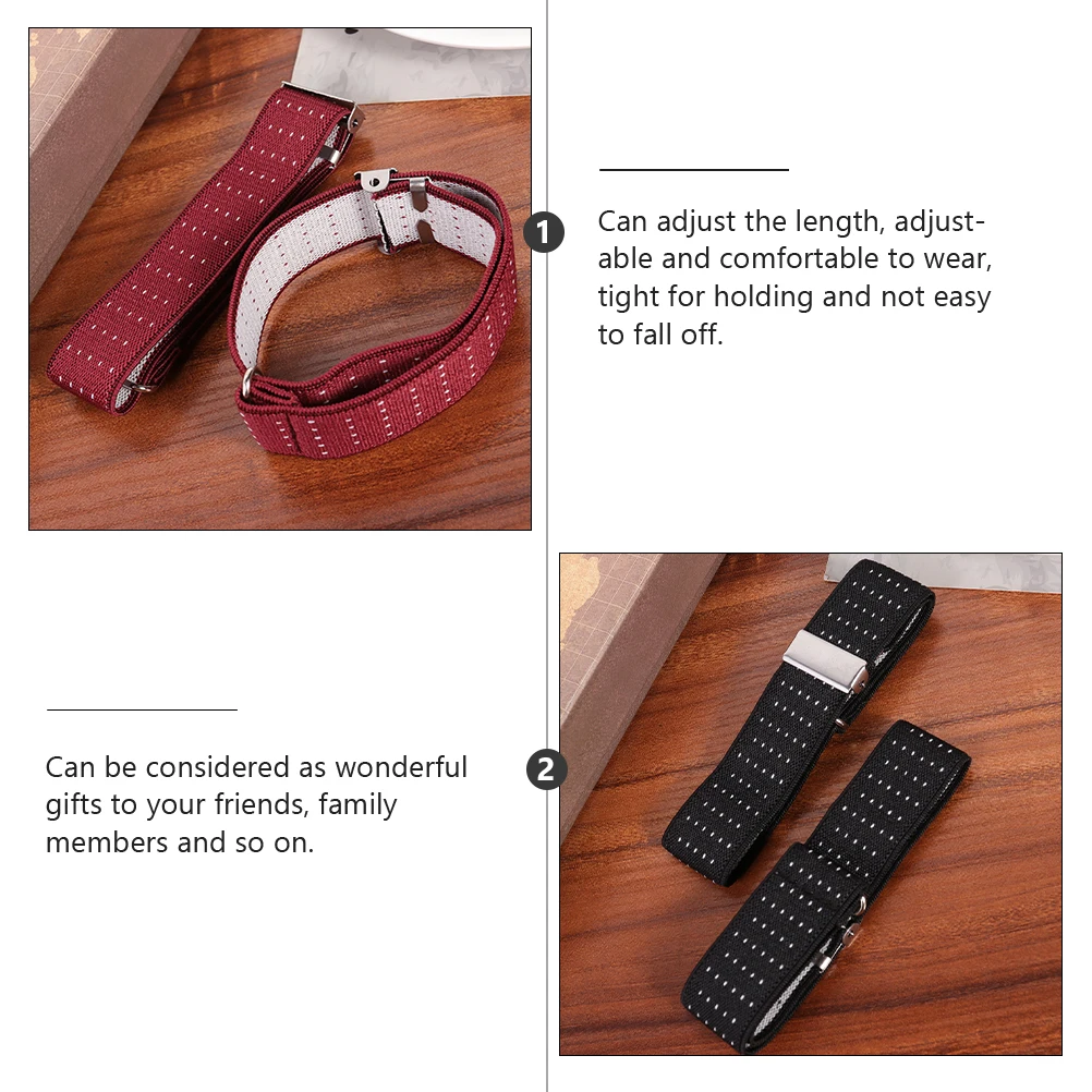 

Anti-Slip Sleeve Garters Adjustable Shirt Armbands Unisex Nylon Holders Tight Blouse Shirt Stays For Men Women Gift