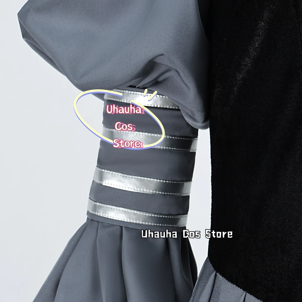 {Uhauha cos} rainha amidala cosplay vestido gótico traje medieval renda retalhos alargamento gola alta manga maxi vestido dia das bruxas