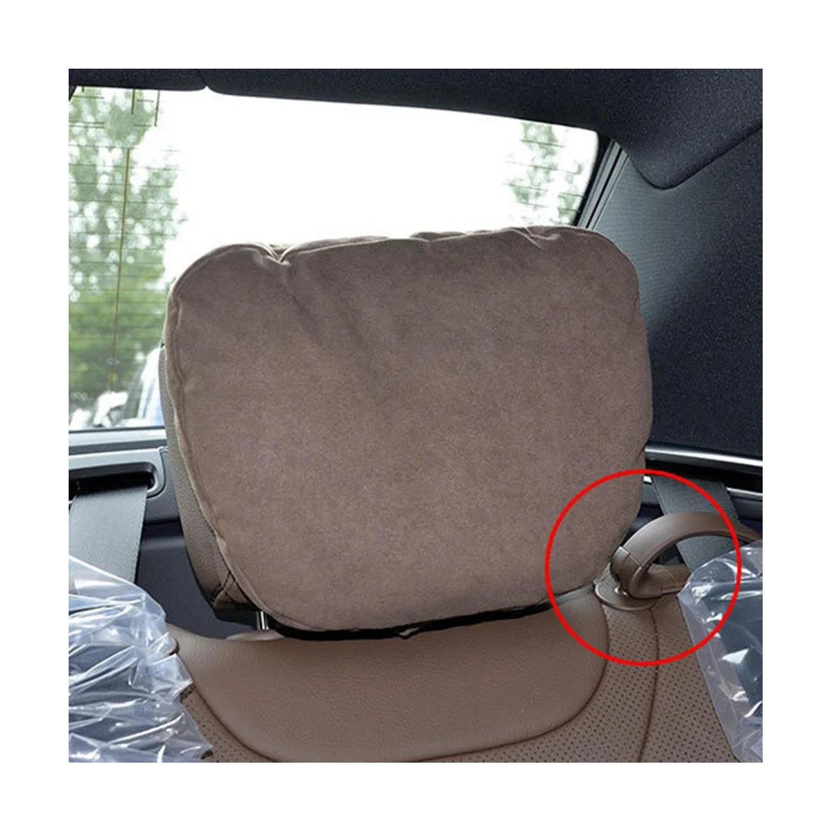 Fibbia di fissaggio della guida della cintura di sicurezza posteriore dell'auto per classe S W222 2014-2020 accessori interni per auto grigio