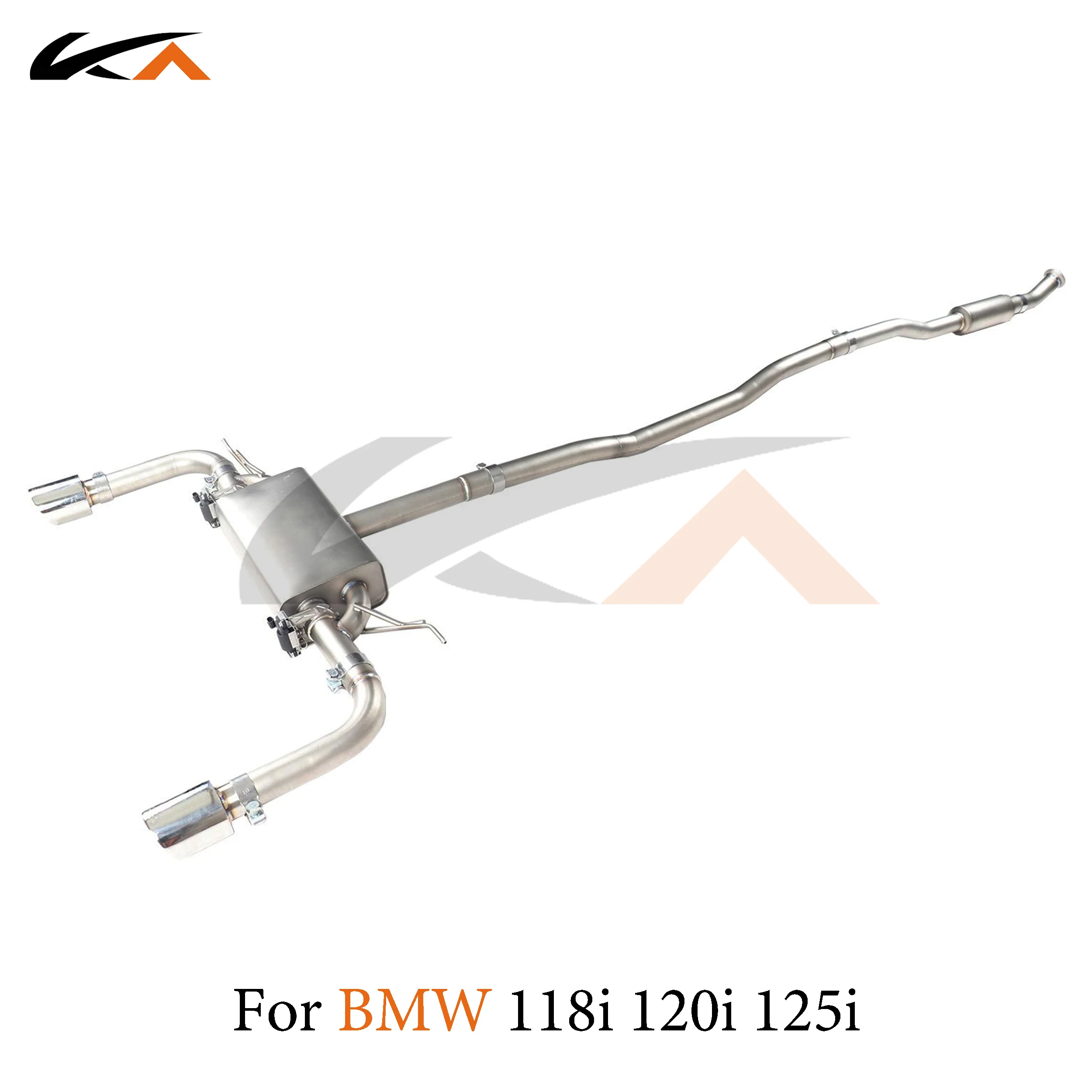 KA Tuning exhaust system parts stainless catback for BMW 118i 120i 125i 1.5T 2.0T rear section performance muffler valve