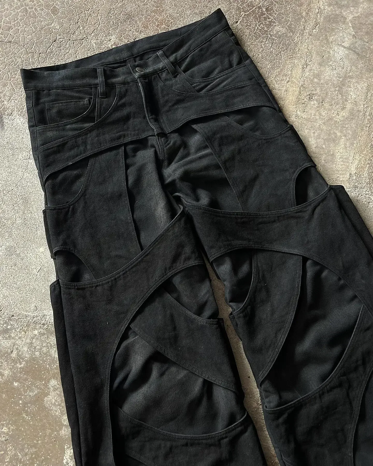 Pantalon en denim de loisirs de rue pour femmes, jean épissé, taille haute, jambe droite, jambe large, Hip Hop, vêtements Harajuku, nouvelle mode, Y2K