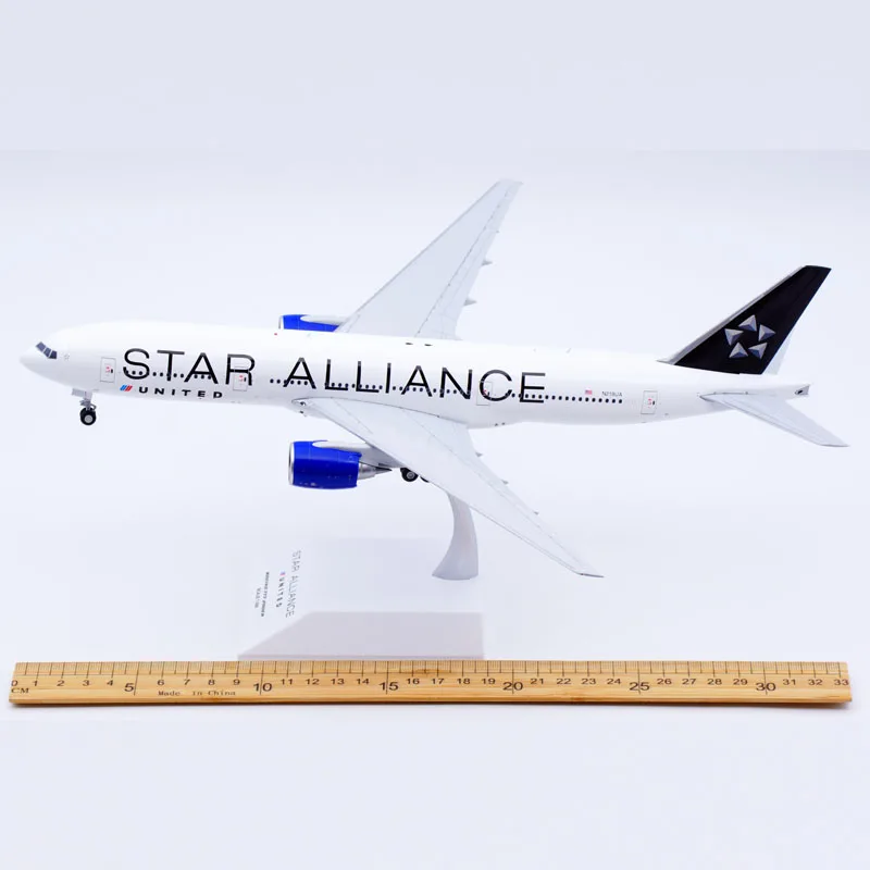 XX20285 Alloy Collectible Plane Gift JC Wings 1:200 United Airlines StarAlliance Boeing B777-200ER Diecast Aircraft Model N218UA