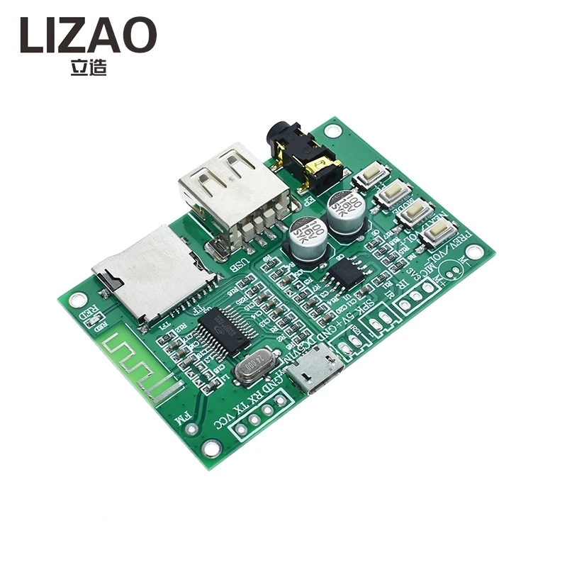 BT201 Bluetooth Audio Module, Multi-Function MP3 Player Board with TF/USB/3.5mm Interface and Call Function
