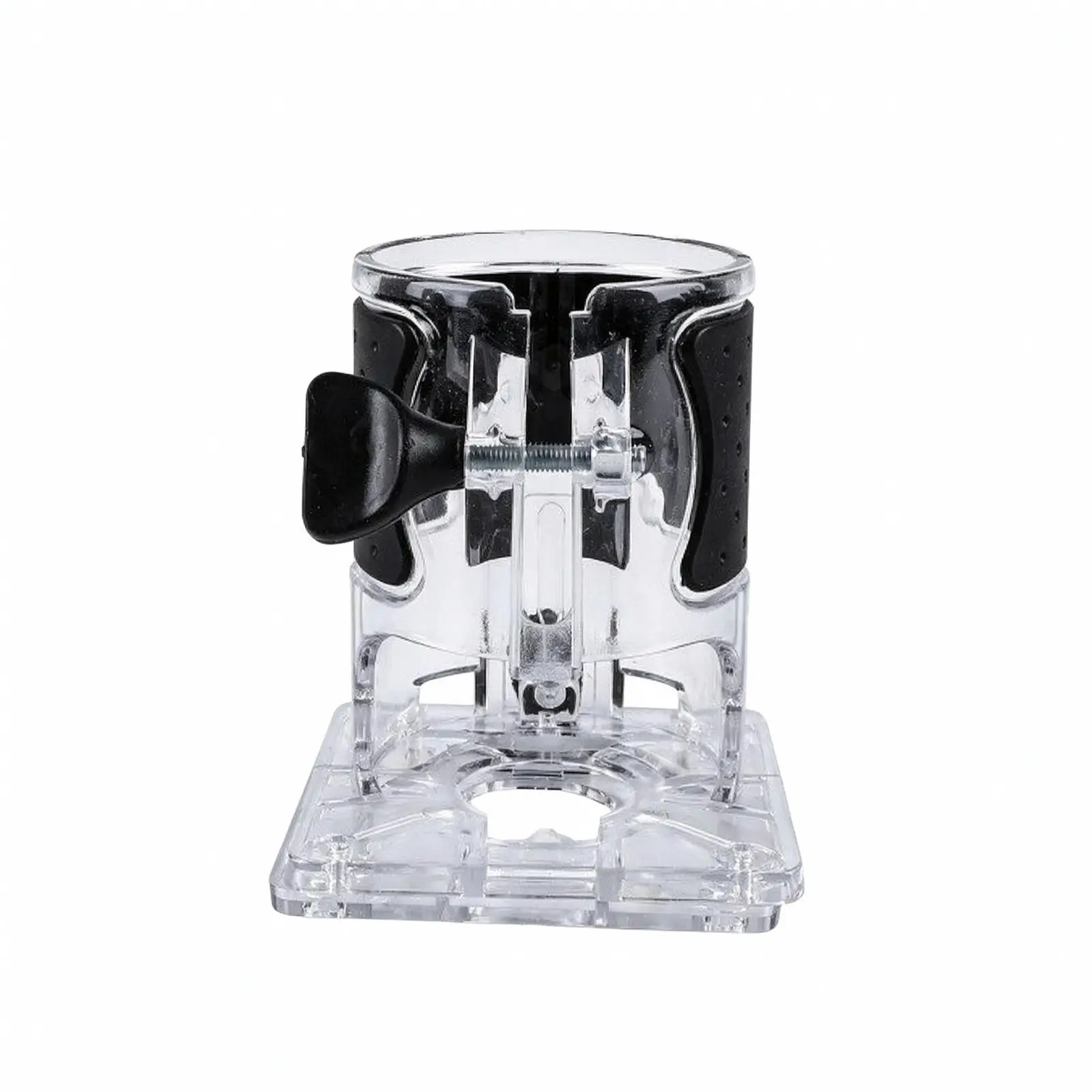 Adjustable Trimmer Base Cover with Knob Clear Router Base for Woodworking Easy Trim Small Trimmer Replacement