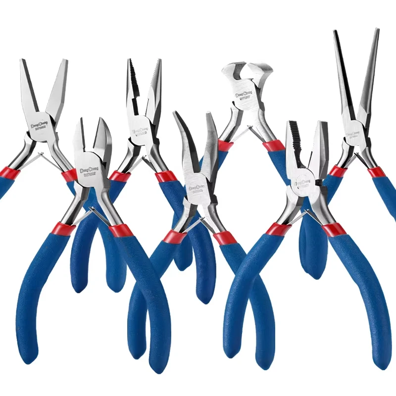 Mini Pliers Diagonal Pliers Wire Round Mouth Bent Long Needle Nose Cutter Handcraft Beading For DIY Small Jewelry Pliers Tools