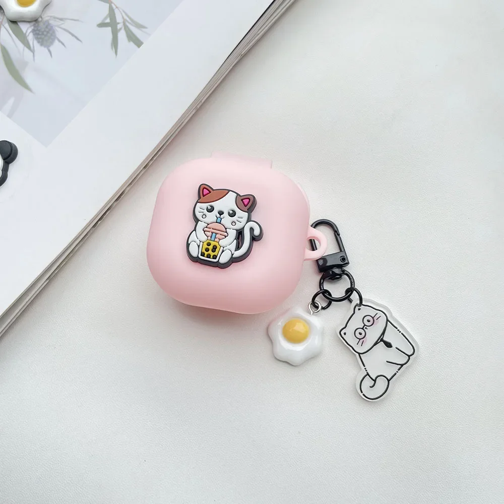For Redmi Buds 3pro /Airdots 3Pro /buds 3lite case Cute Cartoon for xiaomi buds 3 pro Silicone hearphone case with Keychain