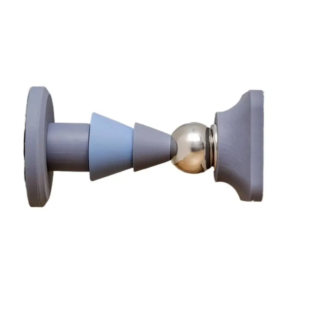 Silicone Magnetic Door Stopper Free Punch Self Adhesive Door Suction Strong Magnetic Anti-collision Door Wall Buffer Bathroom