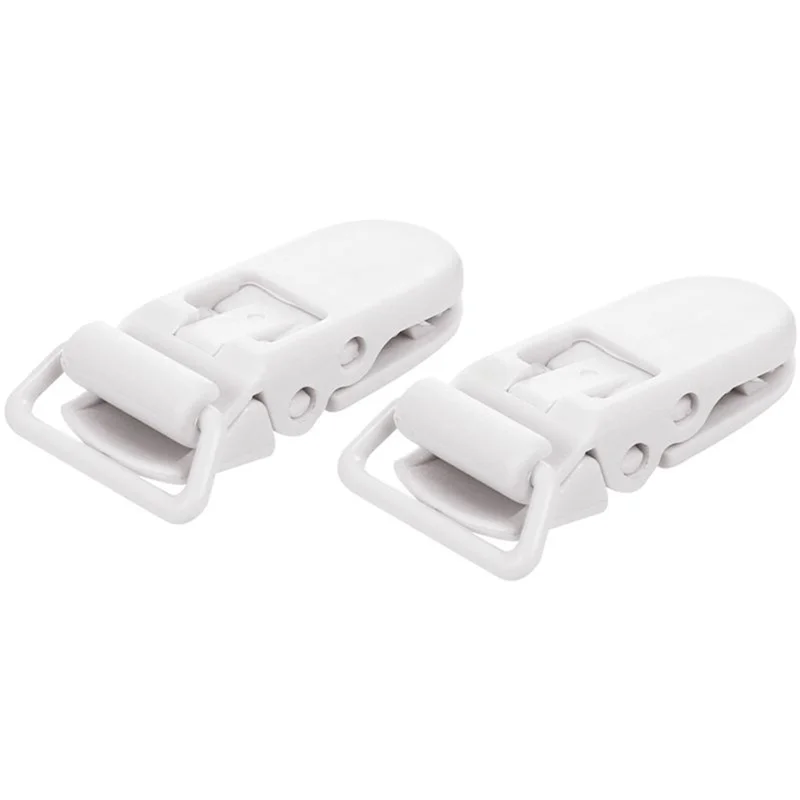30Pcs 아기 어린이 T 자형 플라스틱 젖꼭지 클립 노리개 더미 스타일 배지 홀더 White-Y44A