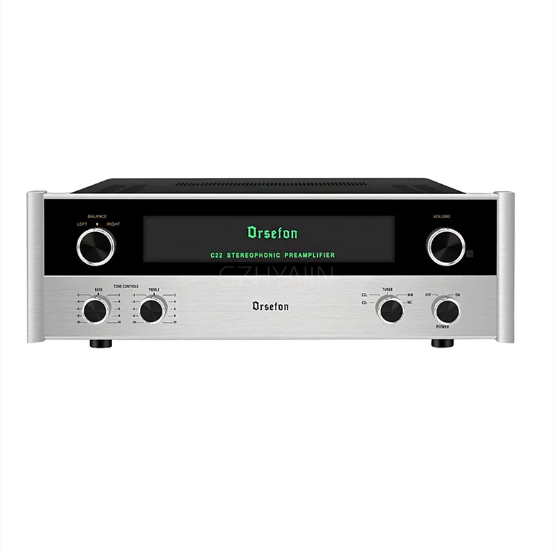 NEW 2.0 Channel Vacuum Tube Preamp MM MC Phono Tube Preamplifier 1:1 Copy Mcintosh Line Classic C22 With Remote Control