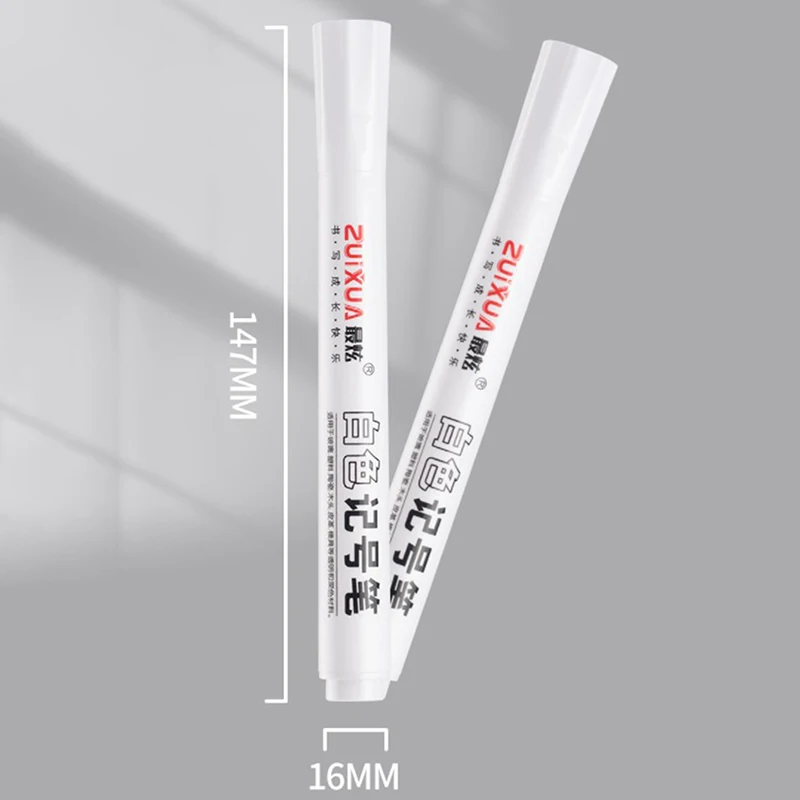 Oily Waterproof White Marker Pen Graffiti Pens Permanent Gel Environmental Pen