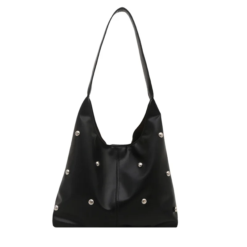 

Studded Personalized Single-Shoulder Commuter Fashion Large-Capacity Tote Single-Shoulder Underarm Bag