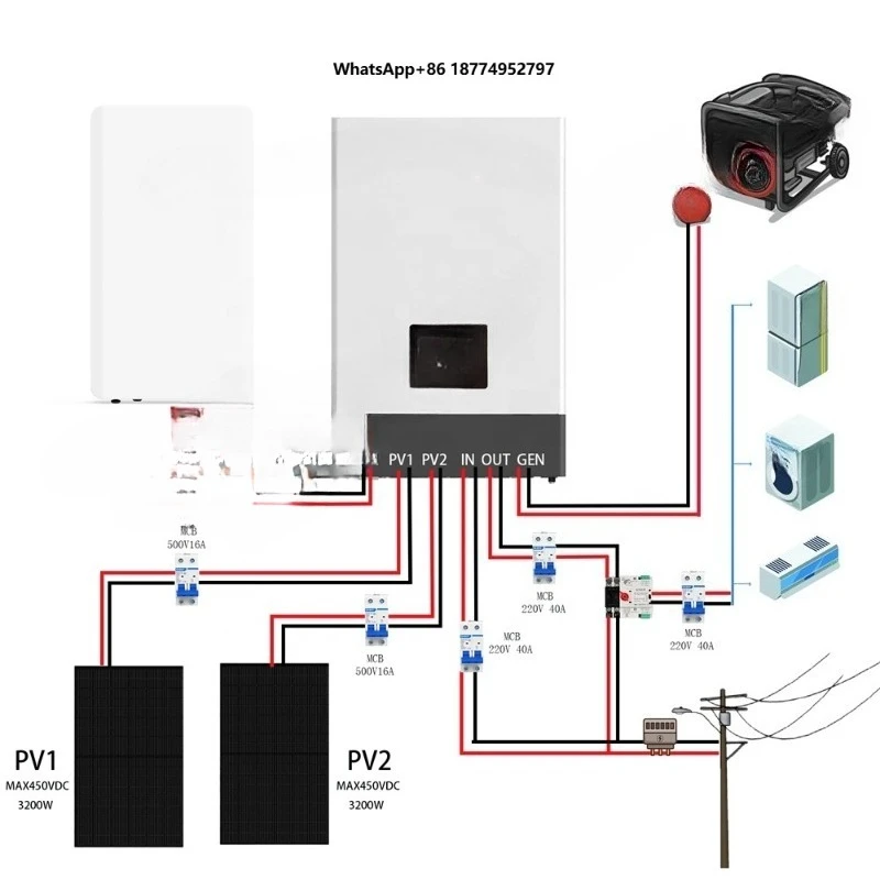 Luxpower 6000W SNA 6K OEM IP20 off Grid Solar Power System Parallel Connection Energy Storage Inverter