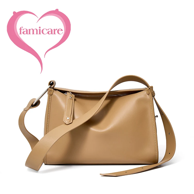 2023 Luxury Fashion Design Women\'s Shoulder Bag Cowhide Tote Handbag for Ladies Female Large Capacity Crossbody Messenger Pack