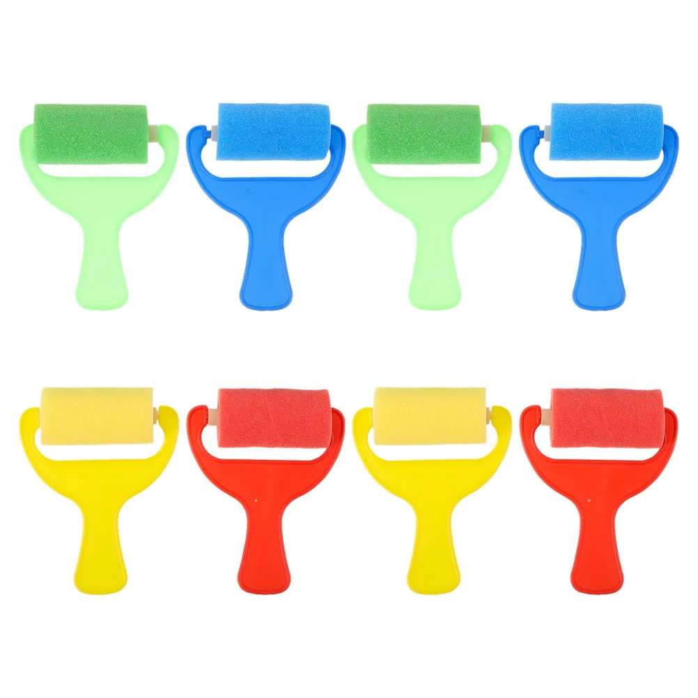 

8 Pcs Painting Sponge Brush Ink Stamp Art Brushes Body Diy Craft Drawing Tools 's