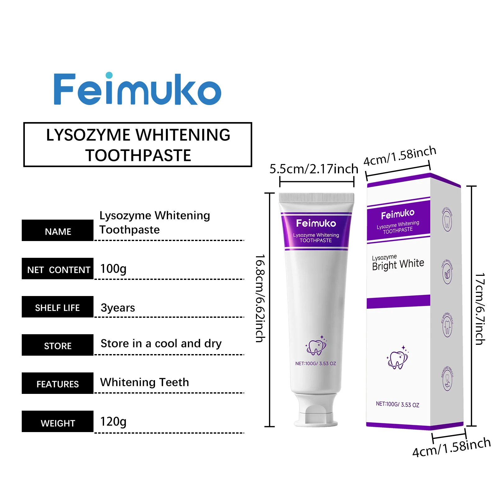 Teeth Whitening Toothpaste For Plaque And Stain Removal Freshness_voghion.com