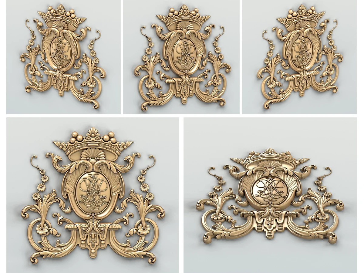 Decalcomanie per mobili in rame battuto Decorazione domestica non verniciata Design in rilievo