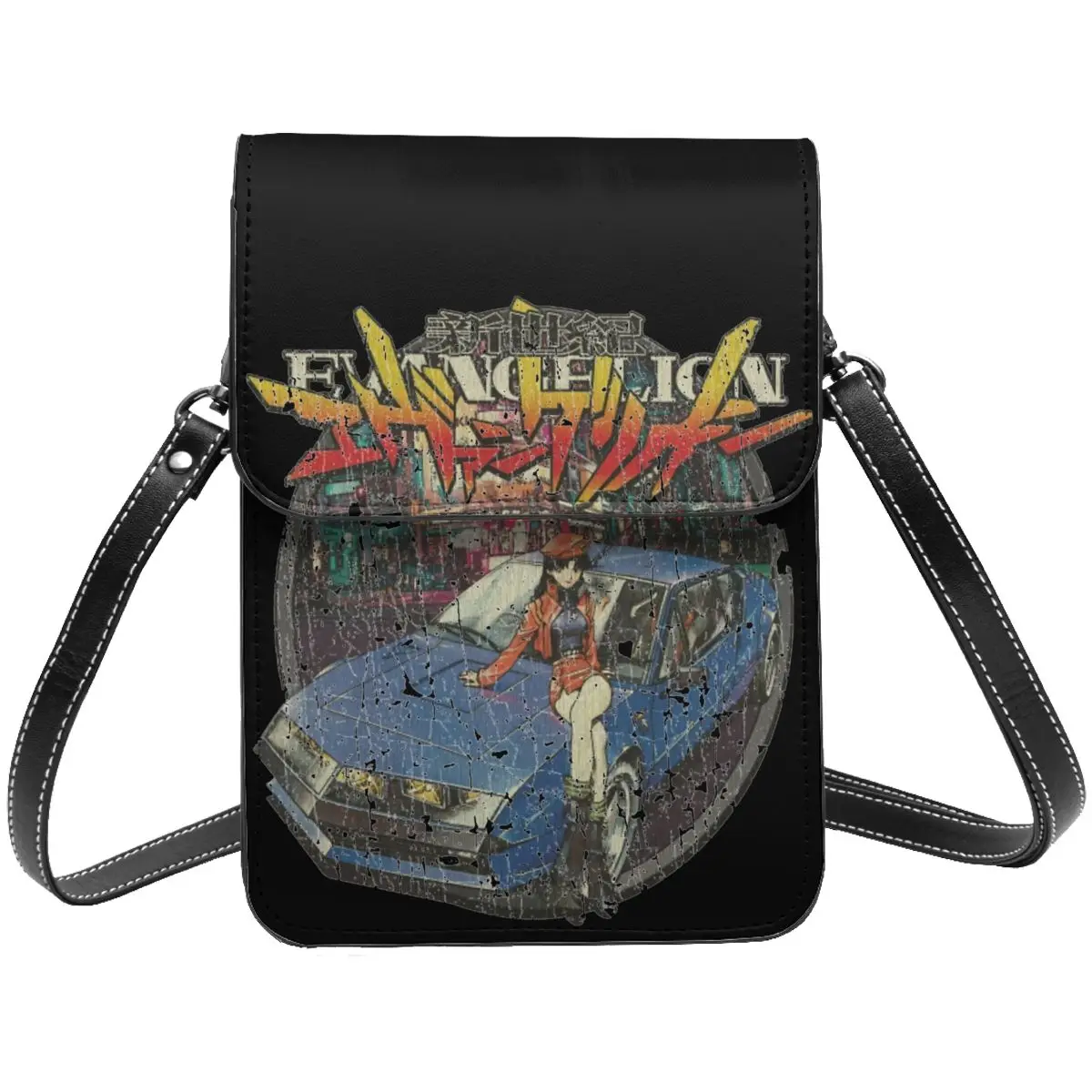 Neon Genesis Anime Manga Shoulder Bag E-Evangelioned Anime Manga Shopping Woman Mobile Phone Bag Bulk Stylish Leather Bags