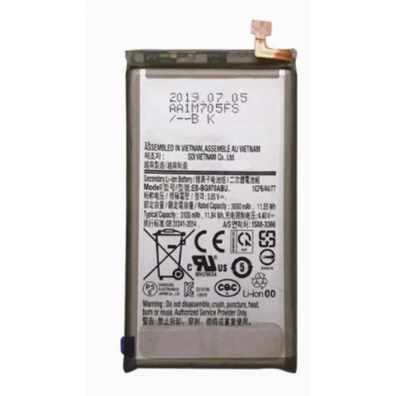 1pcs BG975ABA Replacement Battery for Samsung Galaxy S10 S10 E SM-G9750 G975F G975U G975W G9750 3.85V 4100mAh with Tool