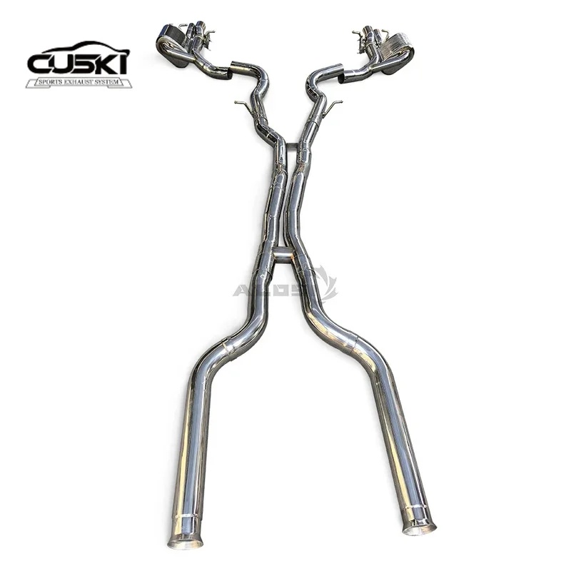 

Спортивная задняя выхлопная система из нержавеющей стали, подходит для Mercedes Benz E63 E63S 4.0T 2016-2023, доступ к модификации автомобильного выхлопа