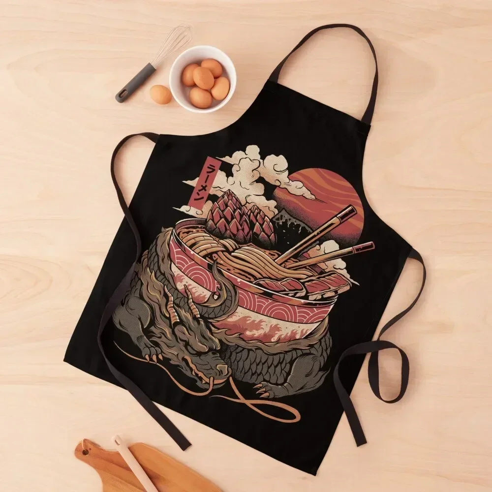 

Dragon's Ramen Apron Barber barber men For Man Nursing Apron