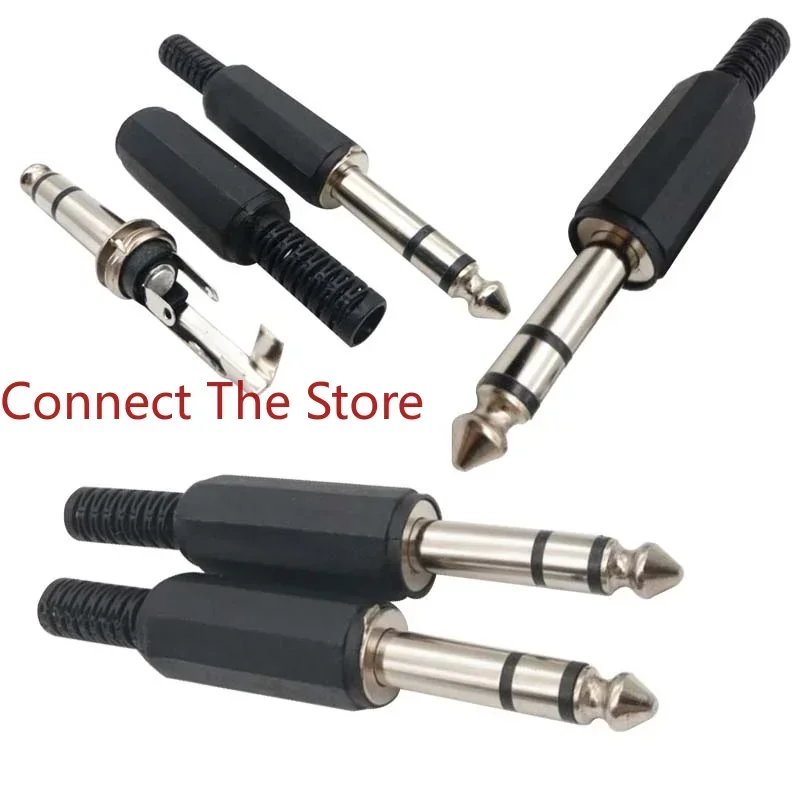 10PCS Connector DC022/5521 DC022/5525 6.35Dual Sound Plug 6.35Orbital Joint DC5521 DC2507 TV Set-top Box Conversion  USB2.0