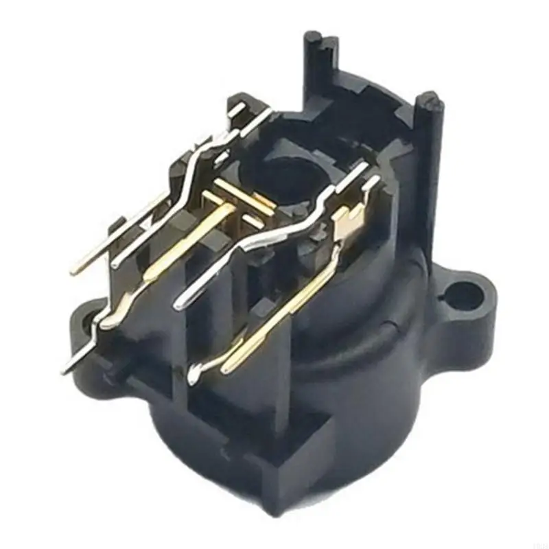 193A 1/5/10Pcs 3 Conductor Studio Connector Panel Mount Chassis Connector Secure Locking Mechanism For Home Theater