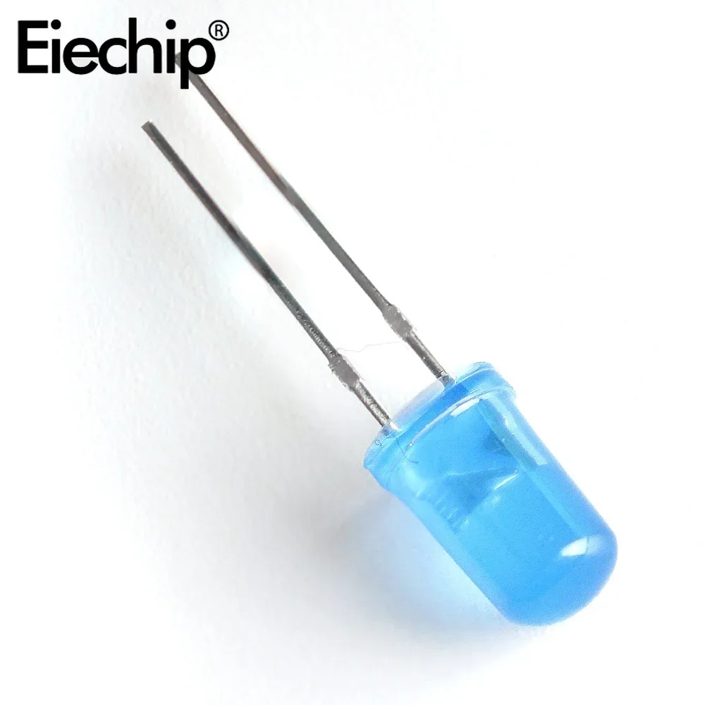 50PCS LED Diode 5MM Blue Green Orange Red White Yellow F5 Led Light Emitting Consumer Electronics