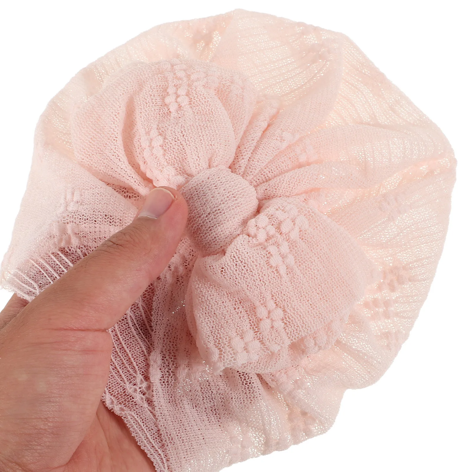 الدانتيل الطفل قبعة الوليد عمامة غطاء رأس للفتيات الرضع الفتيان لينة الدافئة قبعة قبعة ربيع الخريف الشتاء الشعر الزخرفية #6