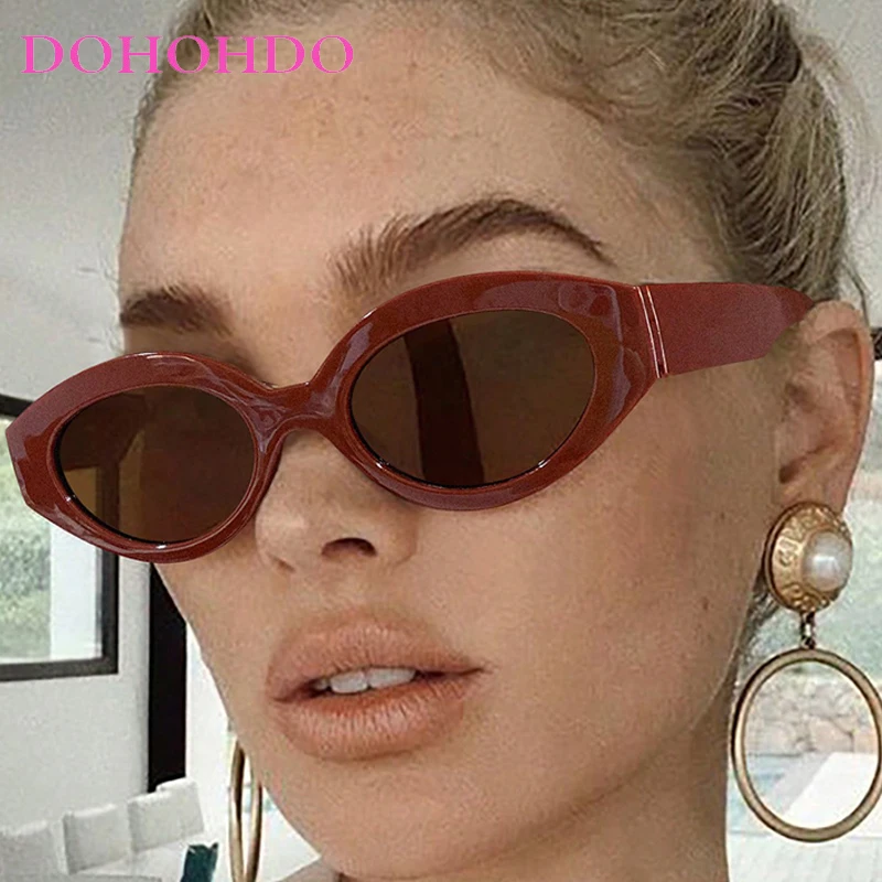 

Retro Small Frame Oval Women's Sunglasses New Luxury Designer Men Sunglass Outdoor Summer Traveling Ladies Shades Lentes UV400