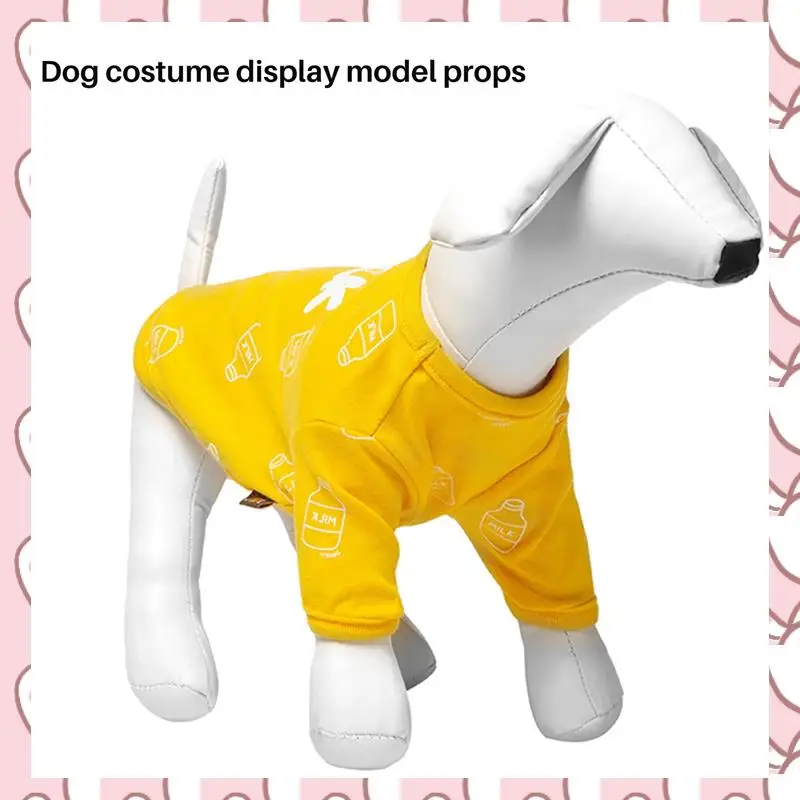 HHTL Leather Dog Mannequins Standing Position Dog Models Toys Pet Animal Shop Display Mannequin
