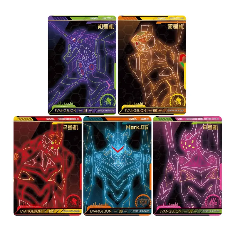 KAYOU Neon Genesis Evangelion Series 1 PR/BR/XR/CR/ZR/FR/UR/AR/ST/SSR/SR/R/N بطاقة تجميع المبتدئين الكلاسيكية الأصلية