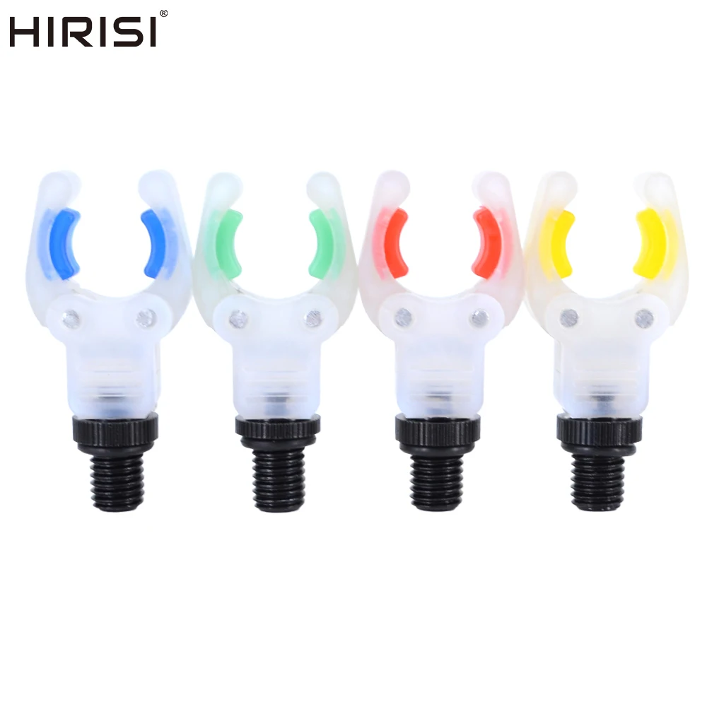 Hirisi 2Pcs Carp Fishing Rod Rest Head Fluorescence Gripper Secure Rod Fixing Night Fishing Accessories Tackle AC144