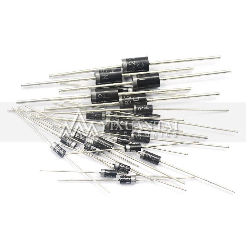 

100pcs 1N5817 1N5819 1N5399 1N4937 1N4004 1N4001 1N4007 Schottky Rectifier Diode HER107 UF4007 FR207 FR157 FR107 RL207 DO-41