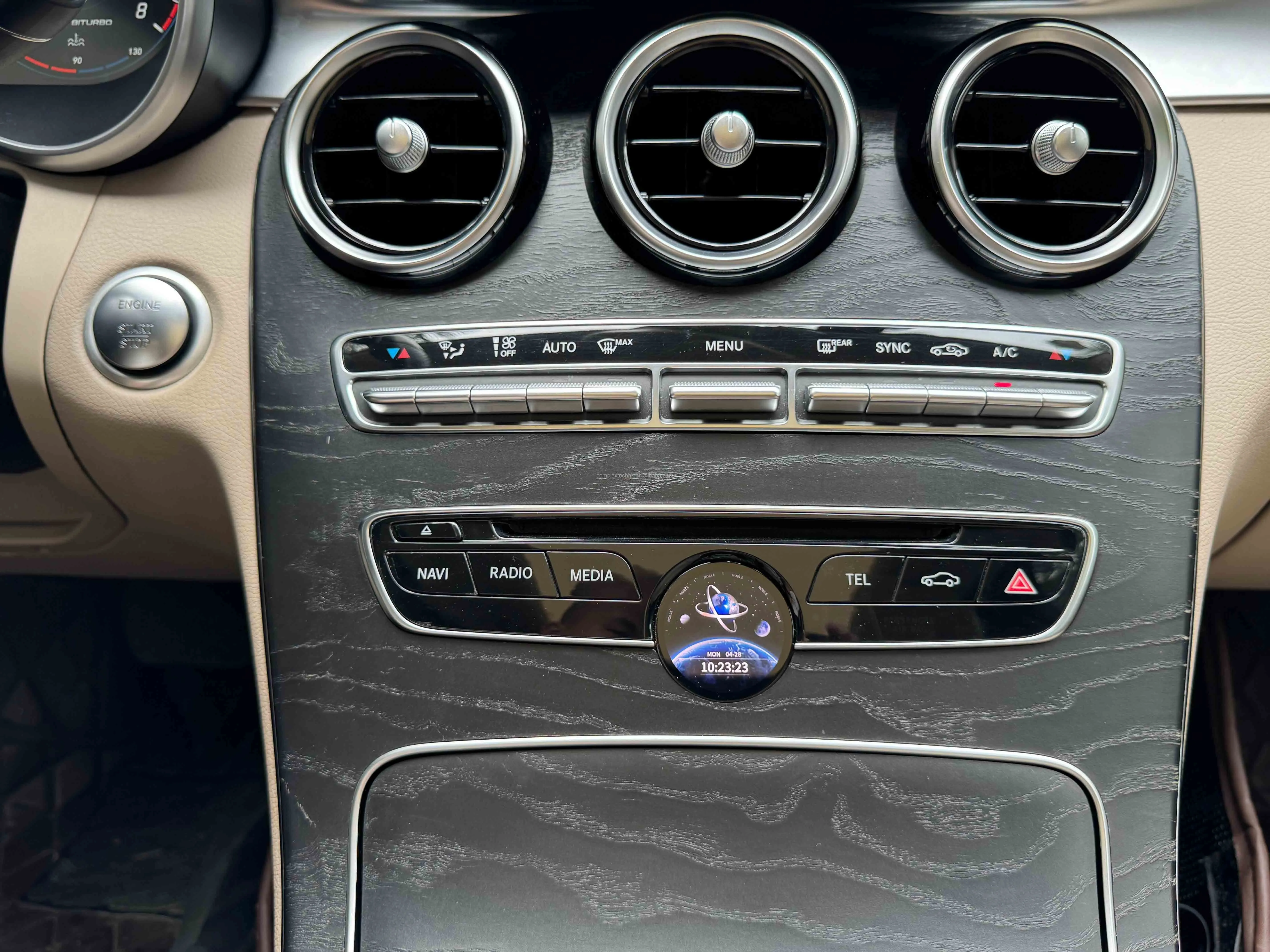 New Upgrade Car Mounted Intelligent Clock Smart Clock Central Control Time Display For Mercedes Benz C GLC Class W205 NTG5.0 5.5